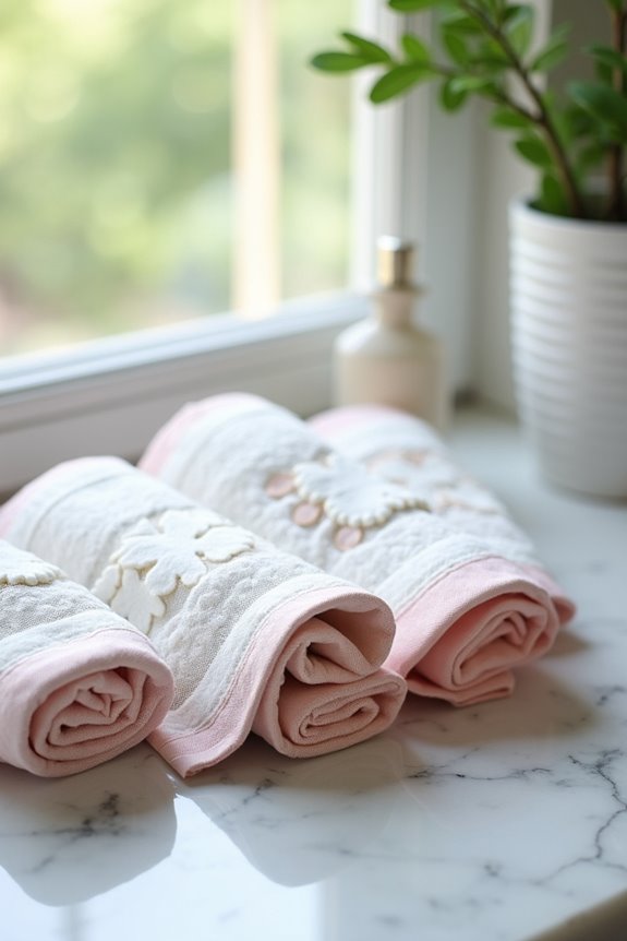 sew or glue towels decor
