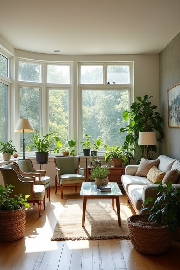 three to five focal vintage pieces per room