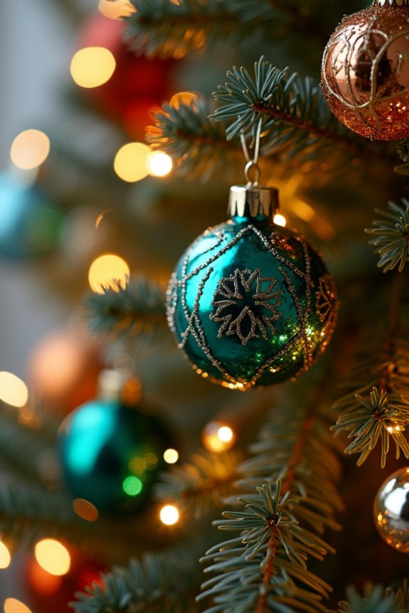 vintage glass ornament layering depth